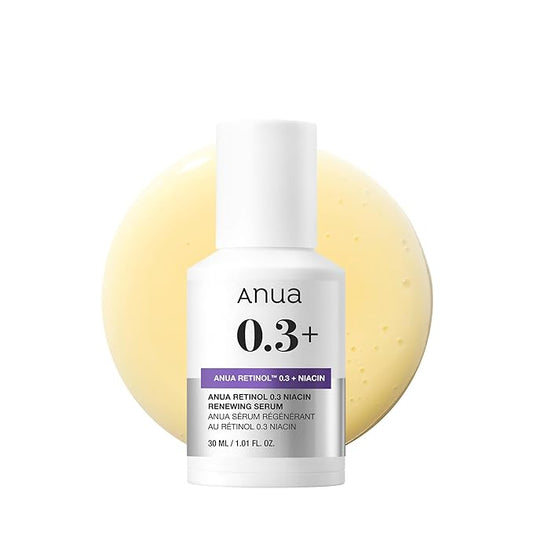 ANUA Retinol Serum 0.3% Retinol, 5% Niacinamide 30ml /1.01 fl.oz.