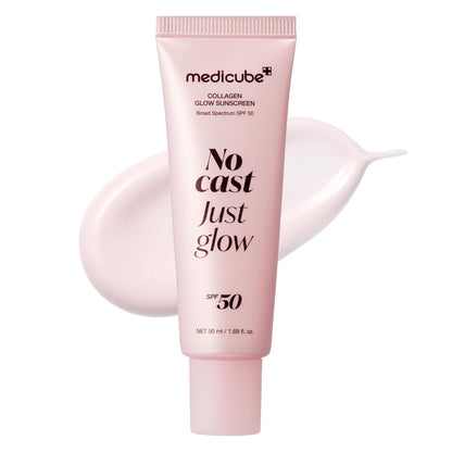 MEDICUBE No Cast Just Glow Collagen Sunscreen SPF 50 50ml 1.69 fl. oz.