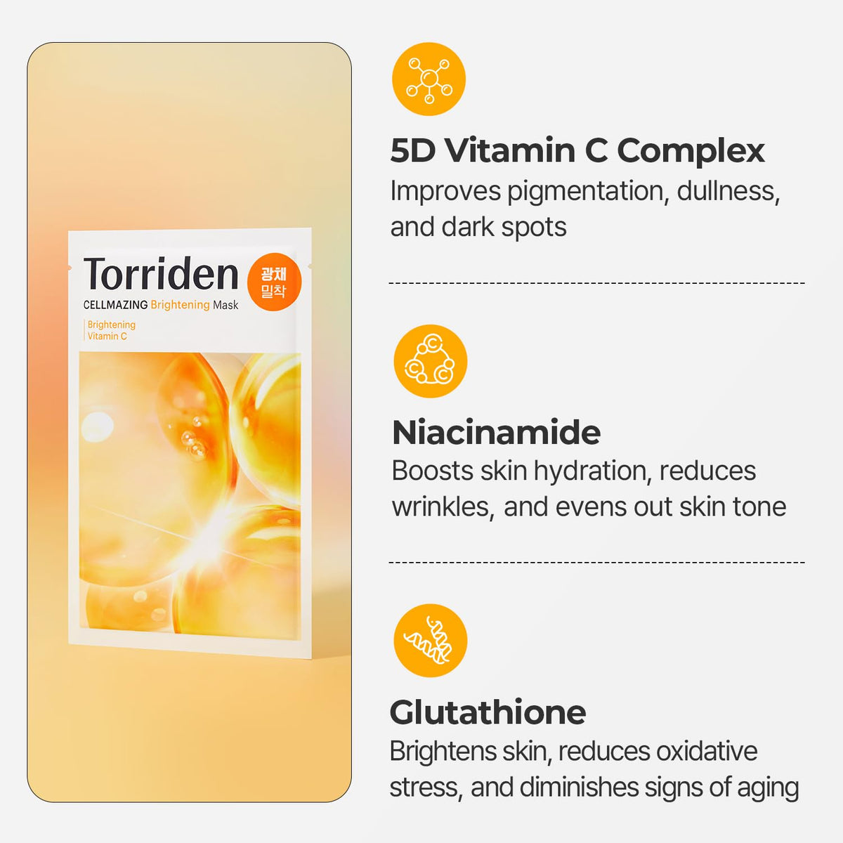 TORRIDEN CELLMAZING Vita C Sheet Mask 10 sheets