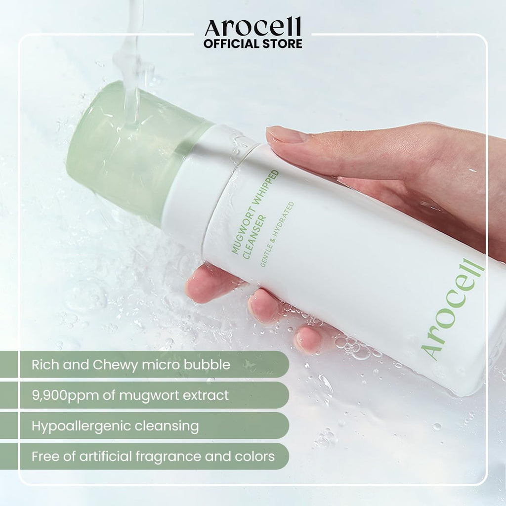 AROCELL Mugwort Whipped Micro Bubble Foaming Cleanser