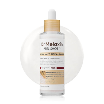 DR MELAXIN Peel Shot Glow White Rice Peeling Ampoule 80ml