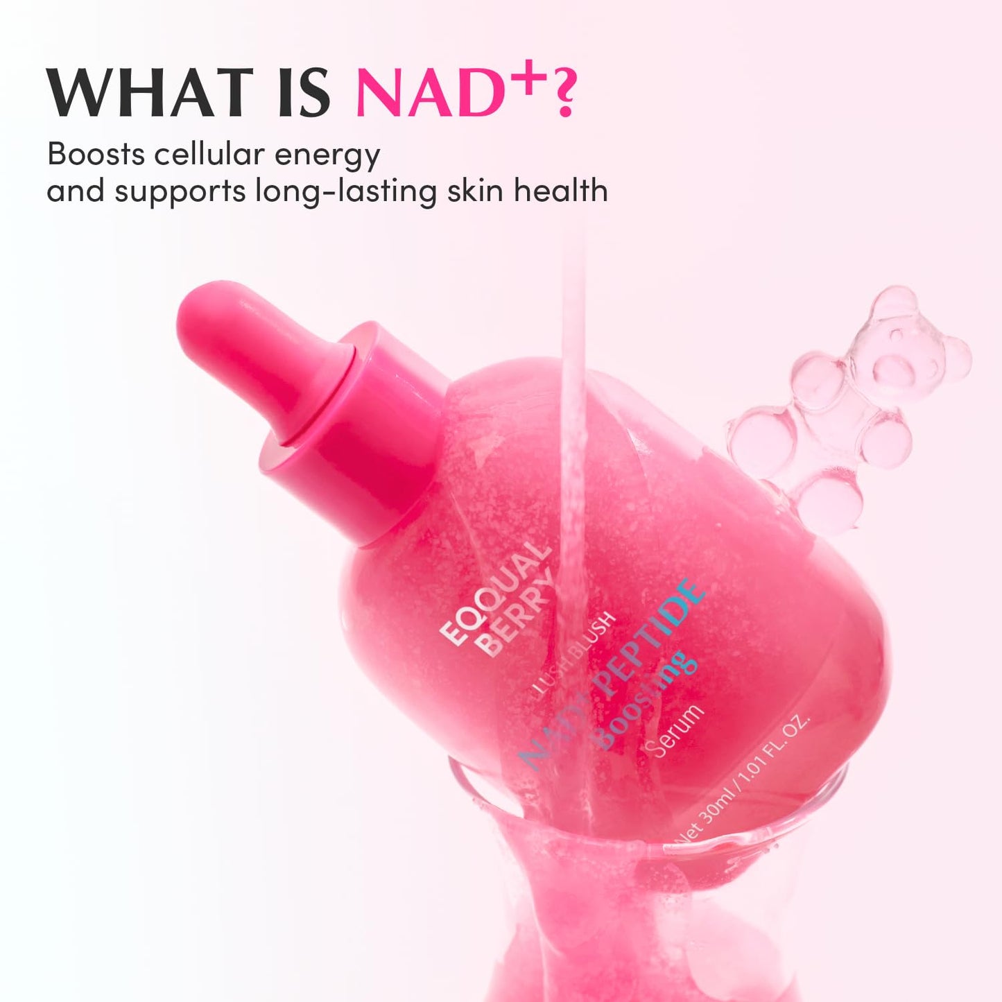 EQQUALBERRY NAD+ Peptide Boosting Smoothie Serum 1.01oz 30ml