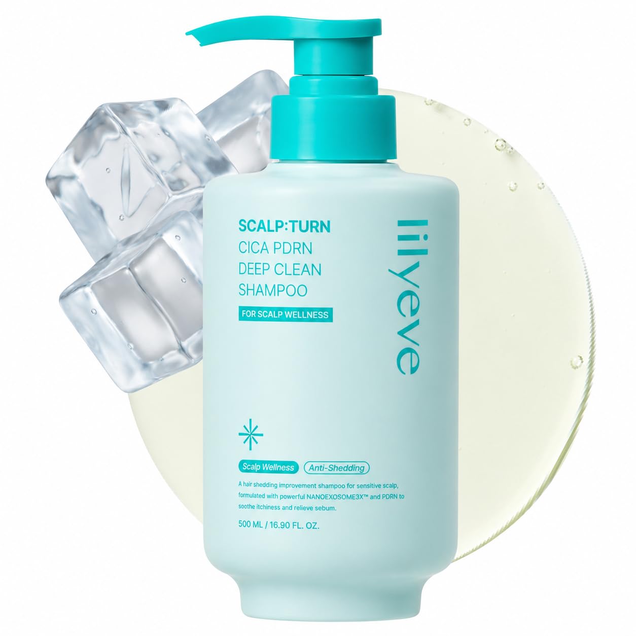 LILYEVE SCALP:TURN CICA PDRN Deep Clean Shampoo, 500ml