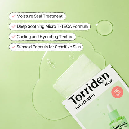 TORRIDEN Balanceful Cica Mask Pack 10 Sheets