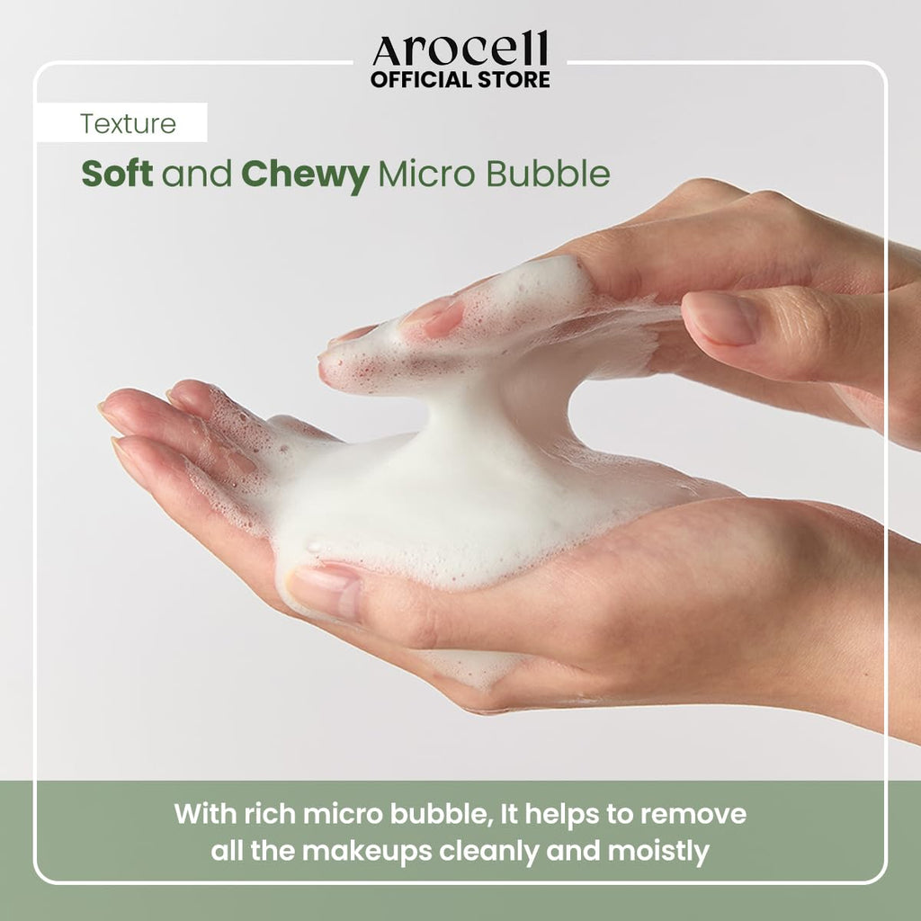 AROCELL Mugwort Whipped Micro Bubble Foaming Cleanser