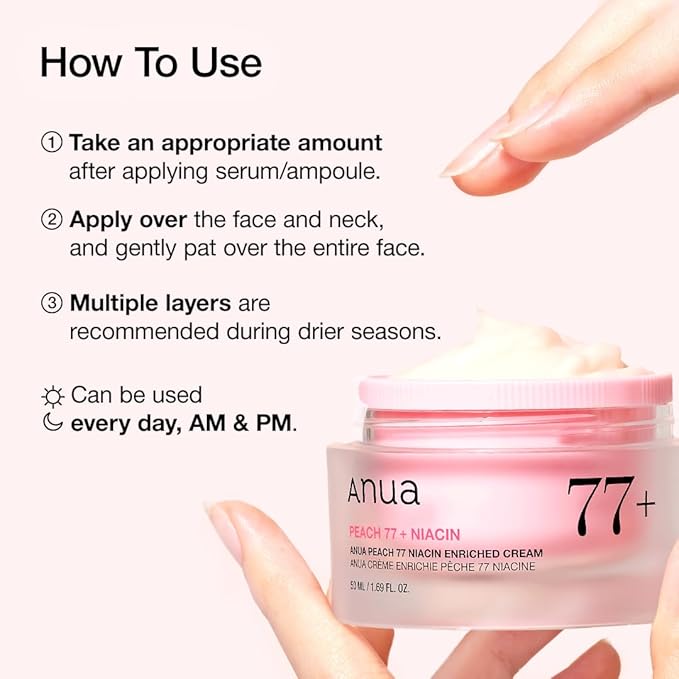 ANUA Peach 77 Niacin Enriched Cream 50ml