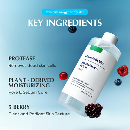 EQQUALBERRY Swimming Pool Toner - Korean Toner for Sensitive Skin 10.14 Fl Oz 300ml