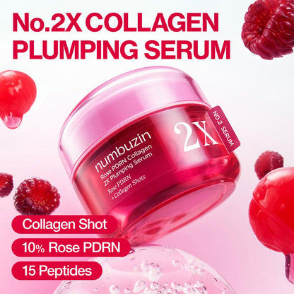 NUMBUZIN No.2 Rose PDRN Collagen 2X Plumping Serum 30ml 1.01 fl.oz.