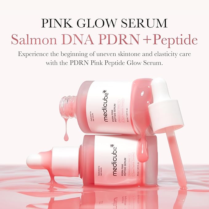 MEDICUBE Salmon DNA PDRN Pink Peptide Serum 30ml 1.01 fl.oz.