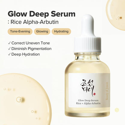 BEAUTY OF JOSEON Glow Deep Serum : Rice + Alpha-Arbutin 30ml / 1.01 fl. oz.