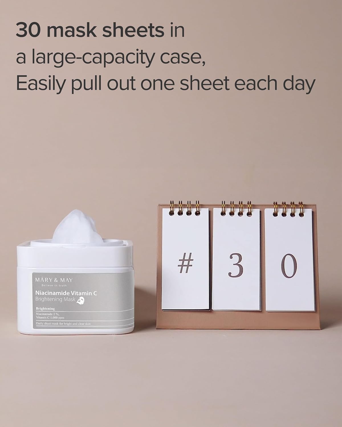 MARY&MAY Niacinamide Vitamin C Mask 30 Sheets