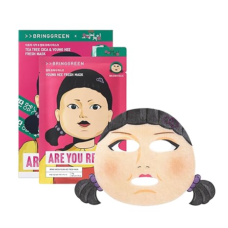 BRINGGREEN X SQUID GAME Edition Fresh Facial Mask 10ea