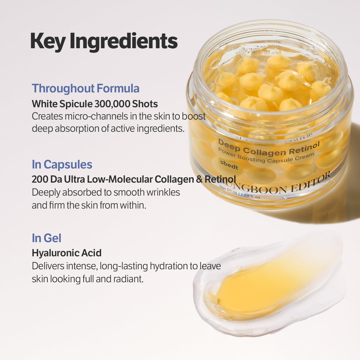 SUNGBOON EDITOR Deep Collagen Retinol Capsule Cream 50ml 1.69fl.oz