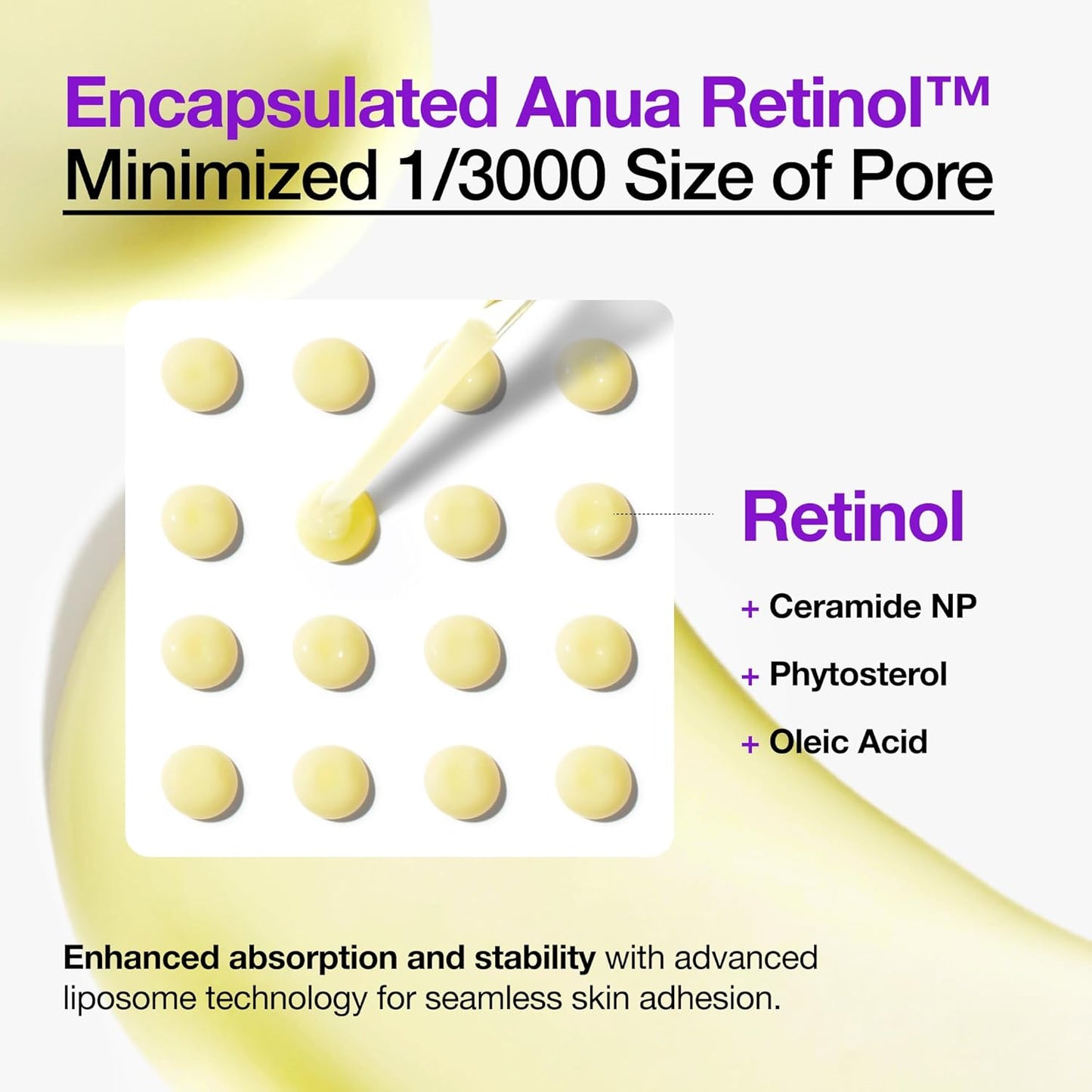 ANUA Retinol Serum 0.3% Retinol, 5% Niacinamide 30ml /1.01 fl.oz.