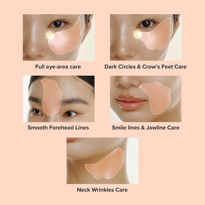 BEAUTY OF JOSEON Revive Under Eye Patches with Ginseng and Retinal – 60 Patches / 30 Pairs
