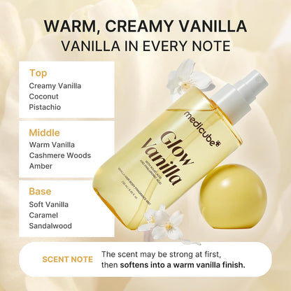 MEDICUBE Glow Vanilla Hair & Body Fragrance Mist 100ml / 3.38 fl. oz.