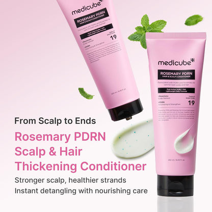MEDICUBE Rosemary PDRN Scalp to Strand Thickening Conditioner 250ml 8.45 fl.oz