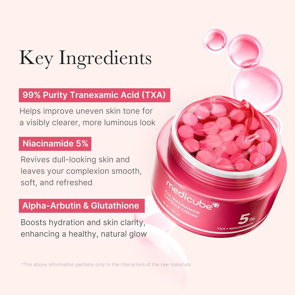 MEDICUBE TXA+Niacinamide Capsule Cream 55g 1.94oz