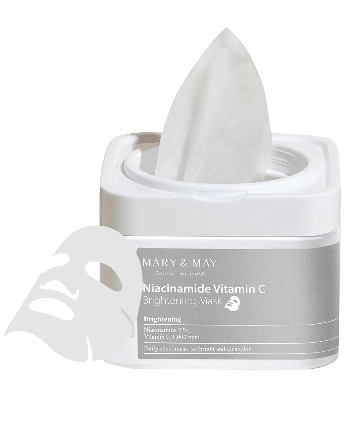 MARY&MAY Niacinamide Vitamin C Mask 30 Sheets