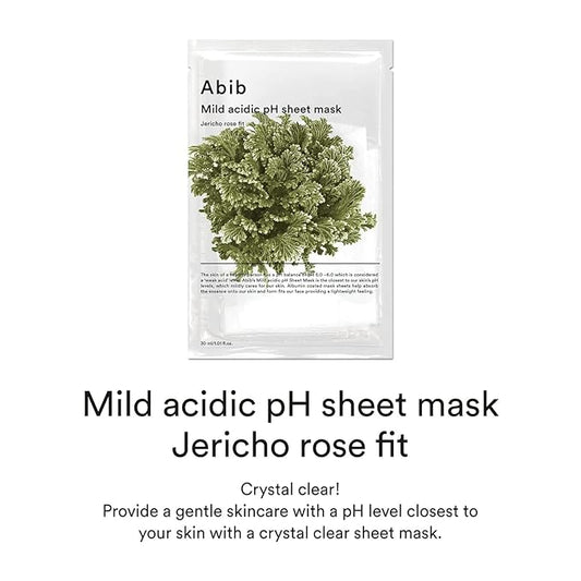 ABIB Mild acidic pH sheet mask Jericho fit 1 Sheet