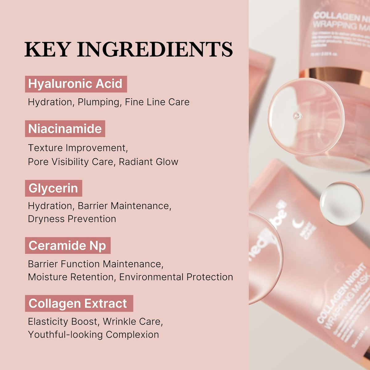 MEDICUBE Collagen Overnight Wrapping Peel Off Facial Mask 75ml