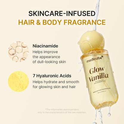 MEDICUBE Glow Vanilla Hair & Body Fragrance Mist 100ml / 3.38 fl. oz.