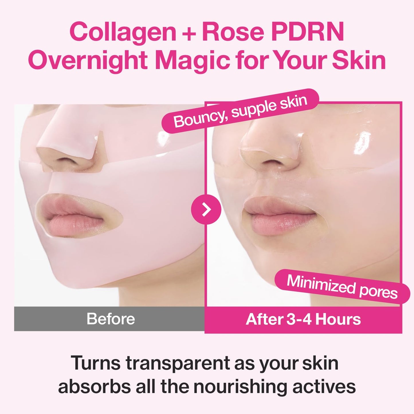 NUMBUZIN No.2 Overnight Rose PDRN Overnight Collagen Mask 4 Sheets
