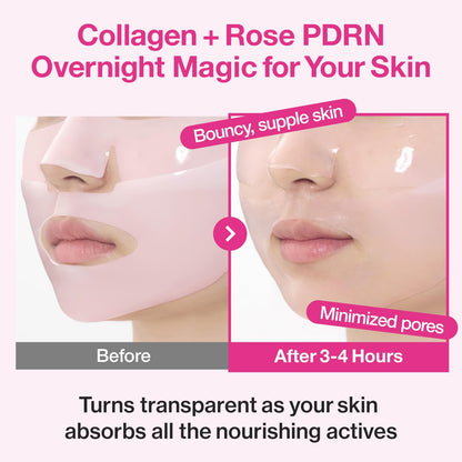 NUMBUZIN No.2 Overnight Rose PDRN Overnight Collagen Mask 4 Sheets
