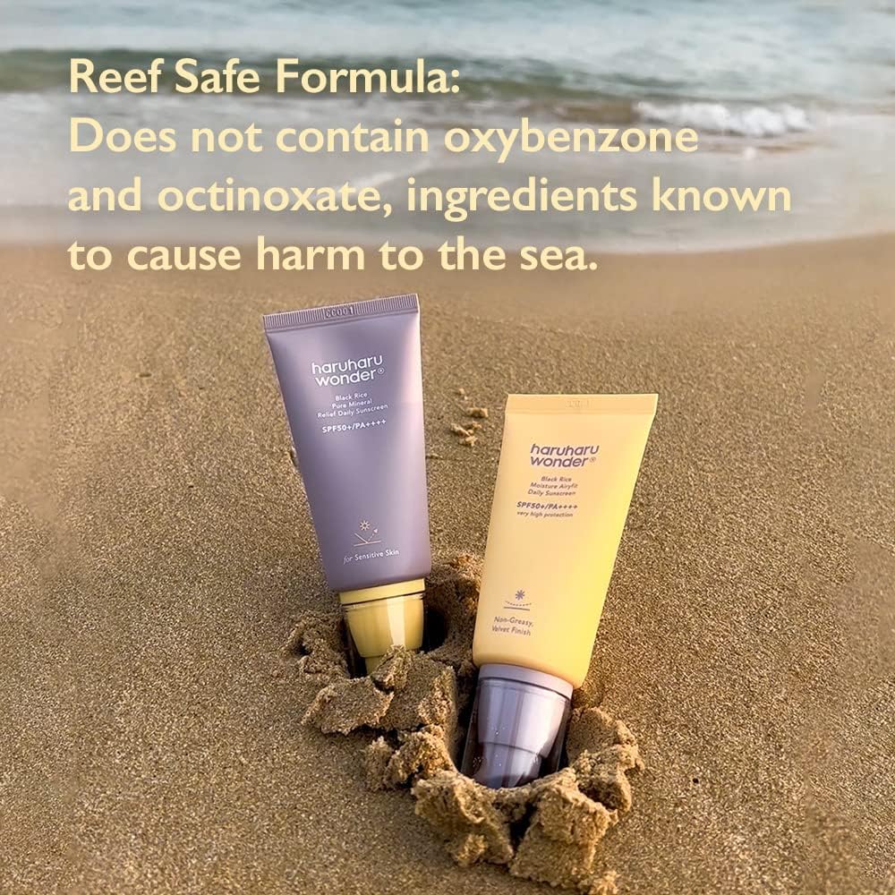 HARUHARU WONDER Black Rice Pure Mineral Relief Daily Sunscreen, SPF50+/PA++++ 50ml / 1.69fl.oz