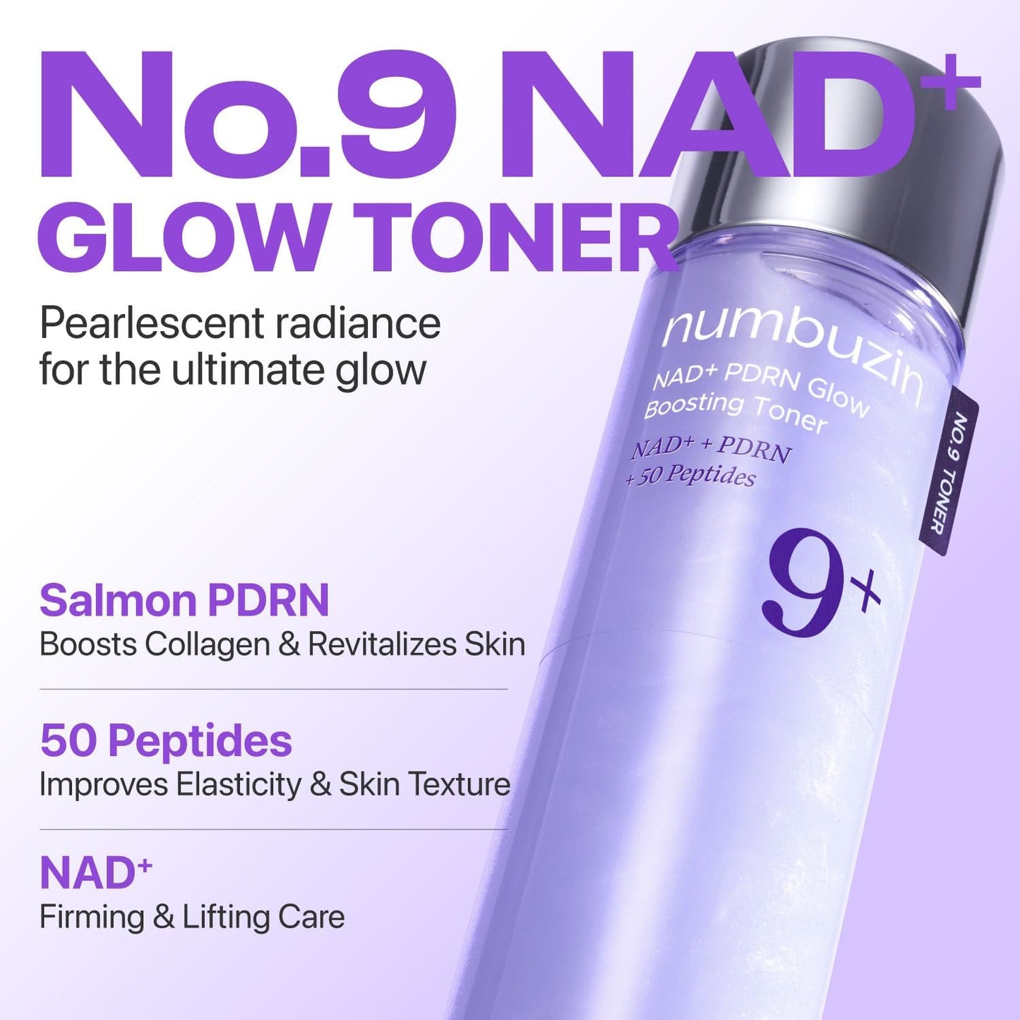 NUMBUZIN No.9  NAD PDRN Glow Boosting Toner 150ml 5.07 fl oz