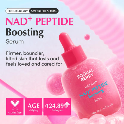EQQUALBERRY NAD+ Peptide Boosting Smoothie Serum 1.01oz 30ml