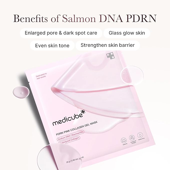 MEDICUBE Salmon DNA PDRN Pink Collagen Jelly Gel Overnight Mask 1 Sheet