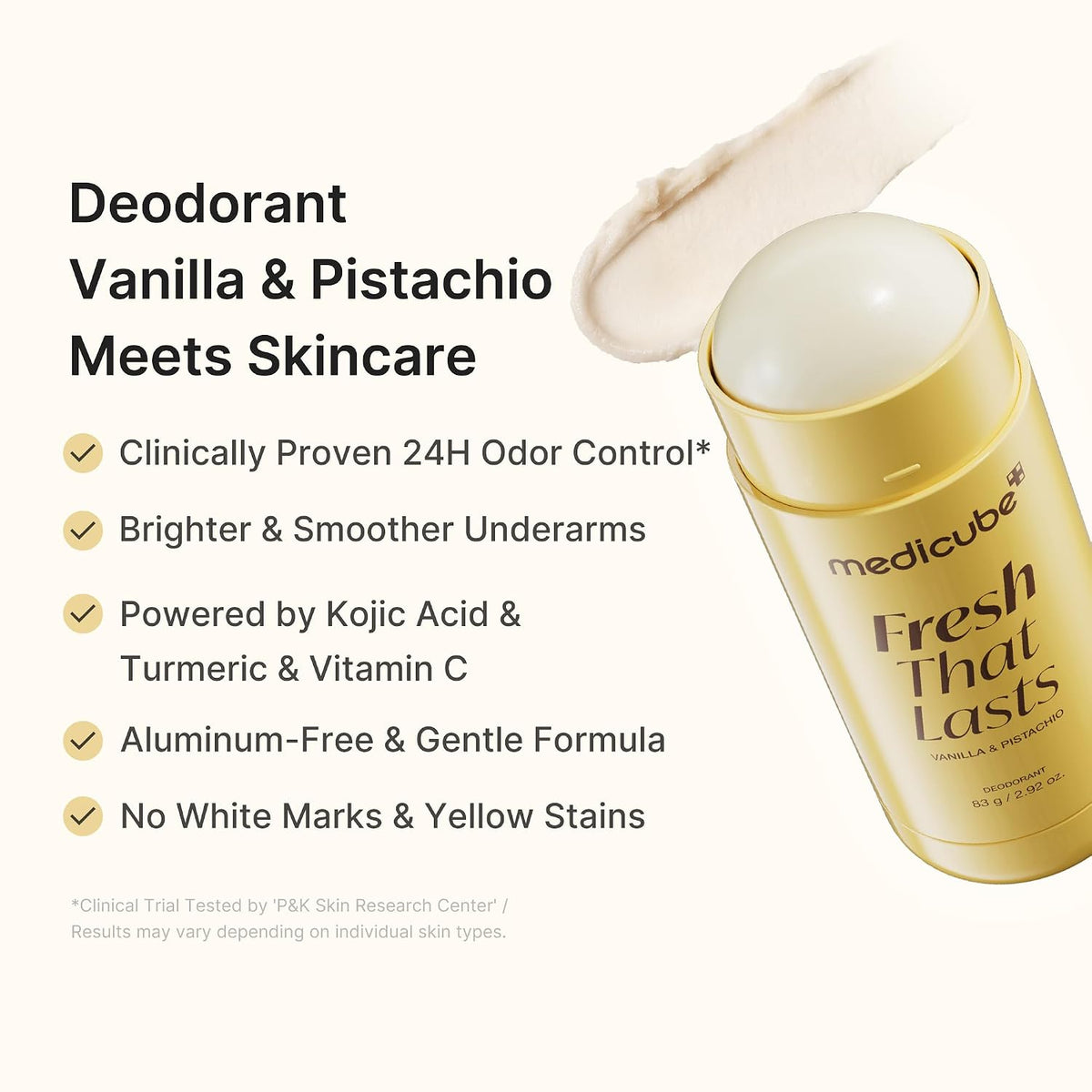 Medicube Fresh That Lasts Vanilla & Pistachio Deodorant 83 g