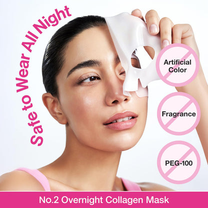 NUMBUZIN No.2 Overnight Rose PDRN Overnight Collagen Mask 4 Sheets