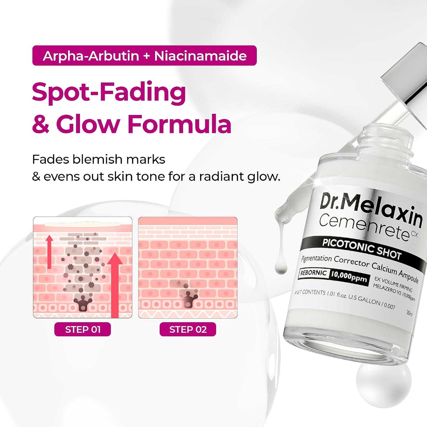 Dr. Melaxin Cemenrete Picotonic Shot Ampoule 30ml