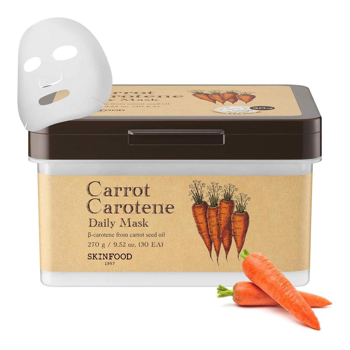 SKINFOOD Carrot Carotene Daily Sheet Mask 30 Sheets