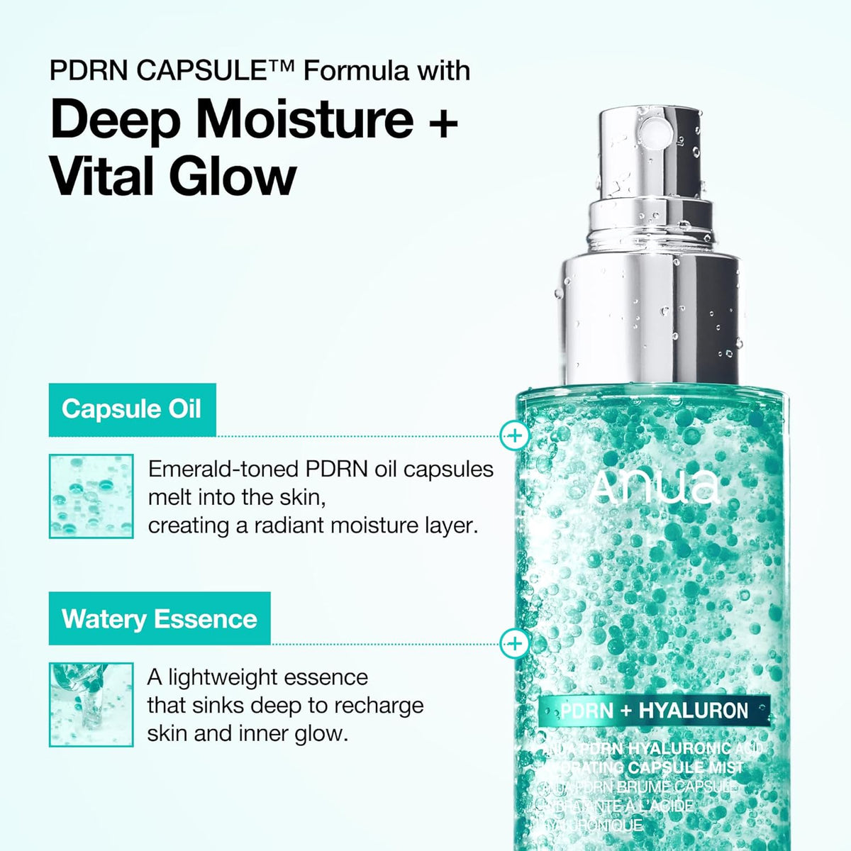 ANUA PDRN Collagen Glow Facial Serum Spray 100ml 3.38fl. oz.
