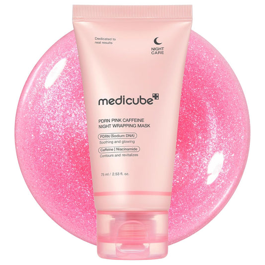 MEDICUBE PDRN Pink Caffeine Night Wrapping Mask 2.53 fl.oz 75ml