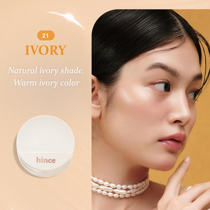 HINCE Second Skin Glow Cushion, SPF50+·PA++++, #21 Ivory 12g