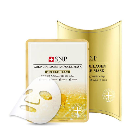 SNP Gold Collagen Ampoule Mask 10 Sheets