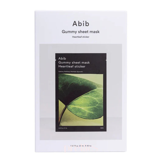 ABIB Gummy sheet mask Heartleaf sticker 10 Sheets