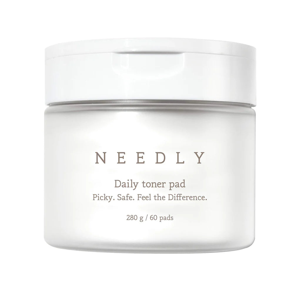 NEEDLY Daily Toner Pad Exfoliating Facial Pads with BHA & PHA 60 Pads