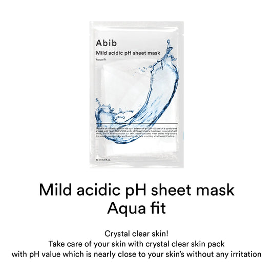ABIB Mild acidic pH sheet mask Aqua fit 1 Sheet