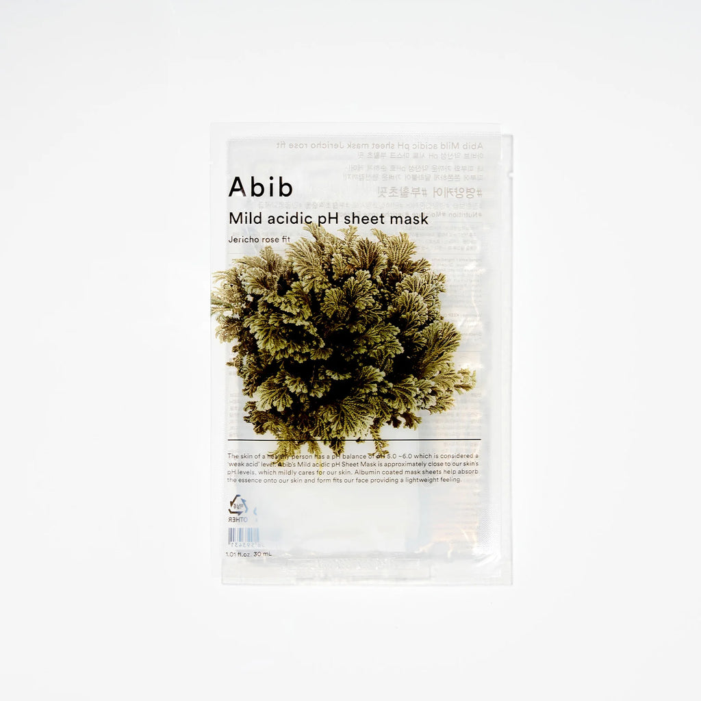 ABIB Mild acidic pH sheet mask Jericho fit 1 Sheet