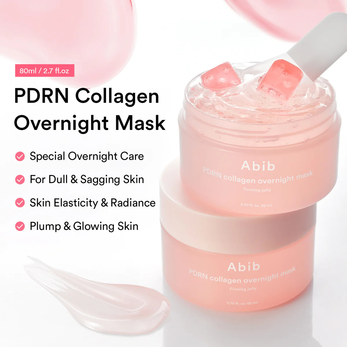 ABIB PDRN Collagen Overnight Mask Firming Jelly Sleeping Mask 80ml