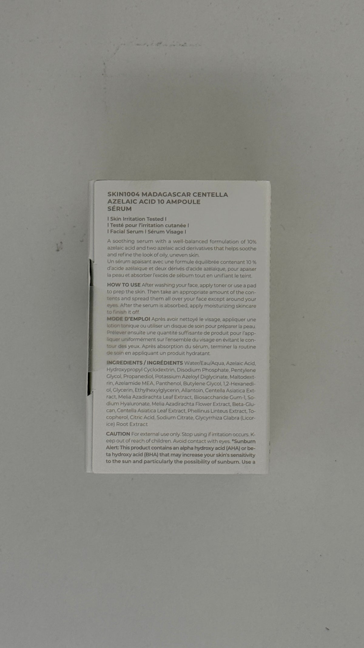 SKIN1004 Madagascar Centella Azelaic Acid 10 Ampoule – 30 mL