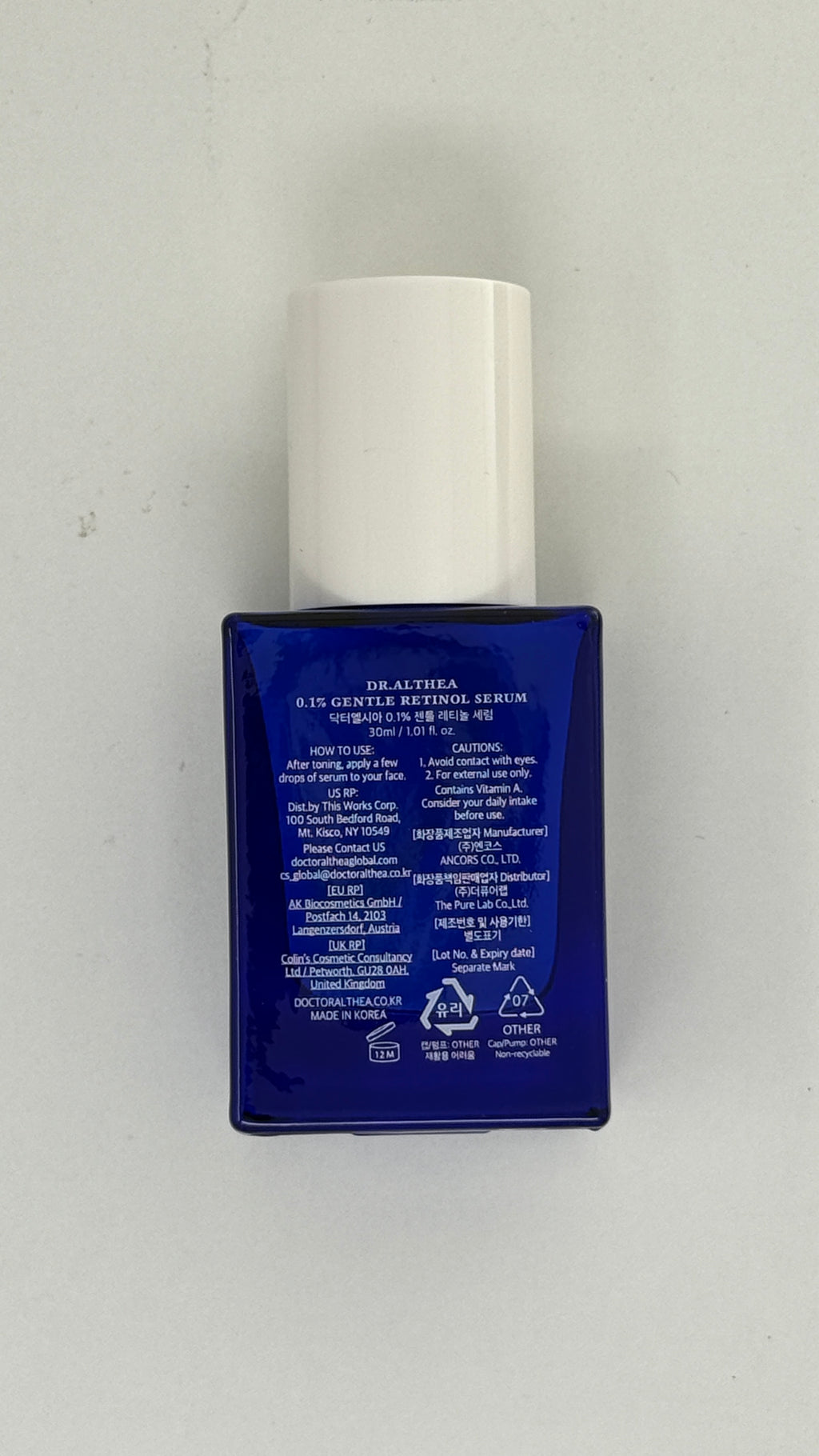 Dr. Althea 0.1% Gentle Retinol Serum – 30 mL