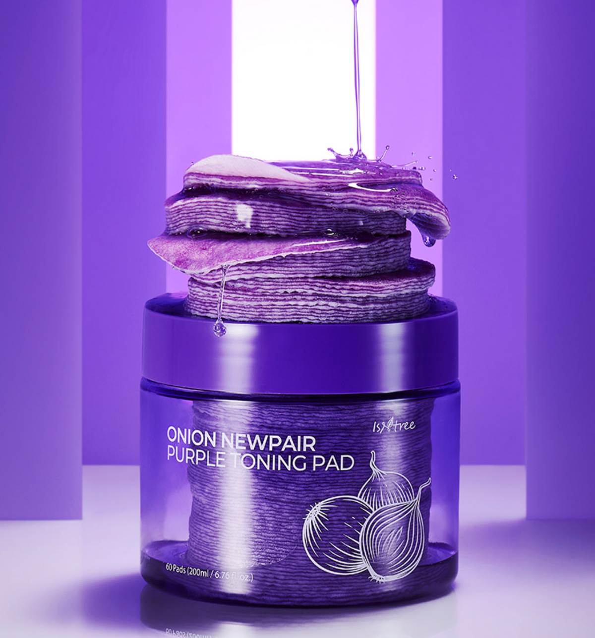 ISNTREE Onion Newpair Purple Toning Pad 60 pads