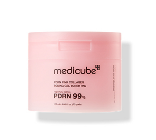 MEDICUBE PDRN Pink Collagen Toning Gel Toner Pad 70 Pads