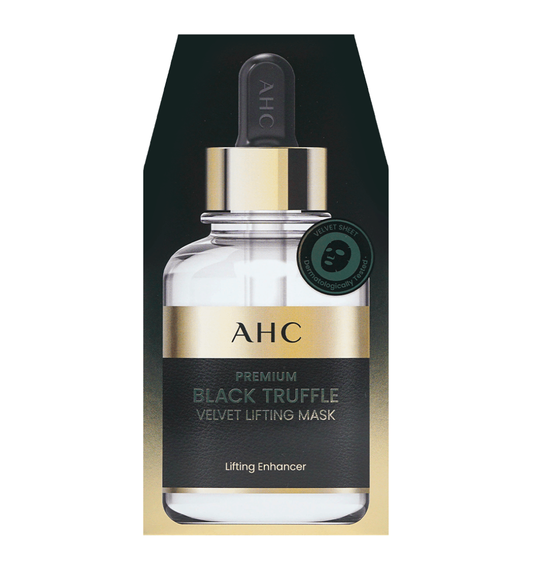 AHC Black Truffle Infused Korean Hyaluronic Acid Moisturizing Face Mask 5 Sheets